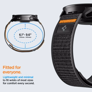Spigen Athlex Airna Garmin Quick Release 22 mm siksniņa, melna un oranža