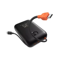 Portatīvais lādētājs VEGER 30000 mAh ar iebūvētu kabeli Type C / Lightning PD QC3.0 35W K3 (W3018) melna