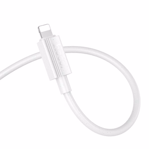 Kabelis USB-A uz Lightning Hoco 2,4A 1 m X107 balts