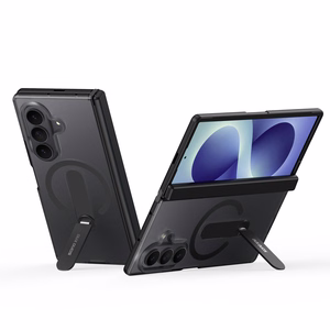 Dux Ducis Kind vāciņš modelim Samsung Galaxy Z Fold 8 Ultra / Z Fold 7, ar statīvu, saderīgs ar MagSafe – melns