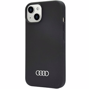 Audi silikona viedtālruņa apvalks iPhone 14 6.1" melns/melns cietais apvalks AU-LSRIP14-Q3/D1-BK