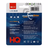 IMRO zibatmiņas disks melns 16GB USB2.0