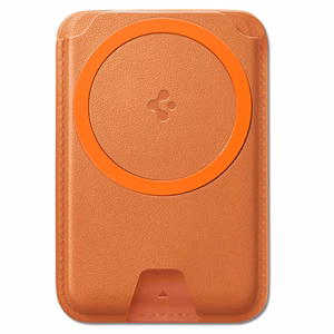 Spigen Valentinus MagFit+ MagSafe magnētiskais karšu maciņš tālrunim – oranžs