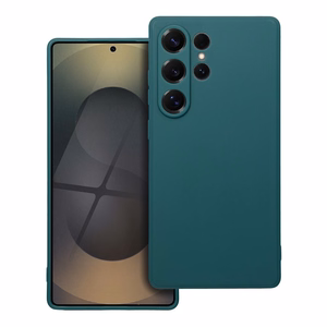 Matēts viedtālruņa apvalks SAMSUNG S25 Ultra tumši zaļš