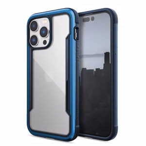 Raptic X-Doria Shield viedtālruņa apvalks iPhone 14 Pro Max ar bruņotu zilu pārklājumu