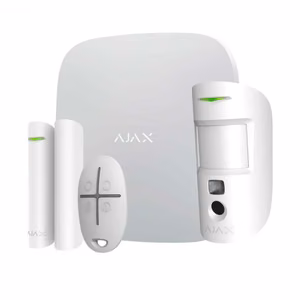 Ajax StarterKit Cam Plus drošības signalizācija, balts