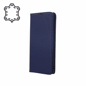Genuine Leather Viedais Pro for iPhone 17 Pro 6,3" tumši zils