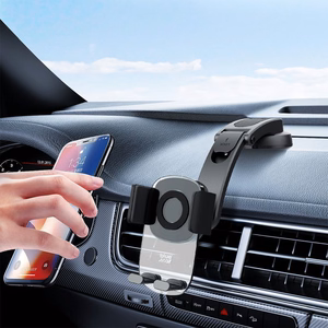 Car turētājs for mobile phone with windshield and dashboard mount zils STAR Long Neck Crystal melns