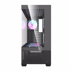 Darkflash DS900 AIR datora korpuss (melns) ar 6 ARGB ventilatoriem