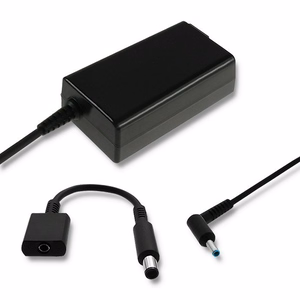 Qoltec 51728 barošanas adapteris HP | 65W | 19V | 3.33A | 4.5*3.0+pin | adapteris 4.5*3.0+pin/7.4*5.0+pin | barošanas kabelis