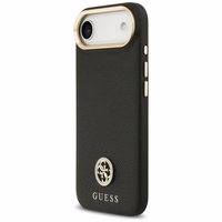 Guess Graudains Strass Logotips Magnētiskais viedtālruņa apvalks iPhone Air - melns
