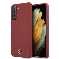 Mercedes Silikona Line apvalks Samsung Galaxy S21 sarkans