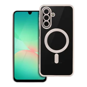 ELECTRO MAG COVER magnētiskais viedtālruņa apvalks, saderīgs ar MagSafe, paredzēts SAMSUNG A26, titāna krāsā