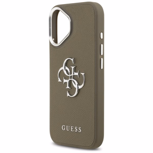 Guess graudainas lielā 4G klasiskā logotipa vāciņš iPhone 17 – brūns