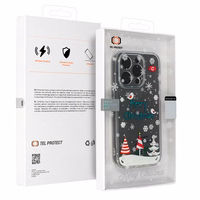 TEL PROTECT Ziemassvētku viedtālruņa apvalks Samsung S23 Ultra Dizains 4 Caurspīdīgs