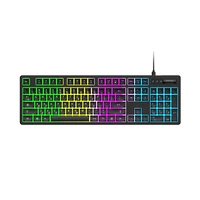 Wozinsky WKG-200 RGB membrānas spēļu tastatūra ar ritināšanas riteni - melna