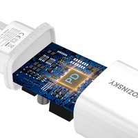 Wozinsky WGWCW USB-A USB-C 20W sienas lādētājs - balts
