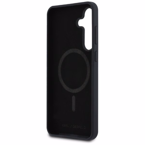 Karl Lagerfeld Silicone Karl & Choupette Heads MagSafe macins Samsung Galaxy S25 FE - melns