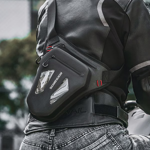 Rockbros motocikla soma kājai, augšstilbam, viduklim, plecam - melna