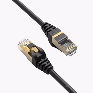 Orico PUG-C7 CAT7 10Gbps RJ45 Ethernet tīkla kabelis interneta LAN apaļš 20m - melns