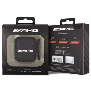 AMG AMA2SLWK чехол AirPods чёрный/чёрный Leather
