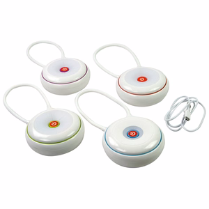 Grundig salokāma LED galda lampa, 15 cm, oranža