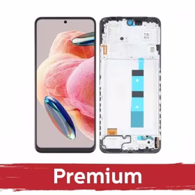 LCD Displejs Saderīgs ar Xiaomi Redmi Note 12 4G Melns ar Frame OEM