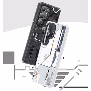 Benks Dynamic magnētiskais Mecha viedtālruņa apvalks (D045) Samsung Galaxy S25 Ultra, balts