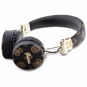 Накладные наушники Guess Bluetooth ENC GUBH70EPOSMK чёрные Peony Script Round Shape