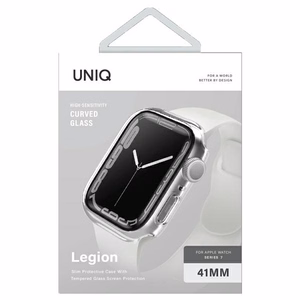 Uniq viedtālruņa apvalks Legion Apple Watch Series 7/8/9 41mm caurspīdīgs