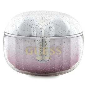 Guess Bluetooth austiņas GUTWSHDGKEEP TWS GLITTER GRADIENT rozā