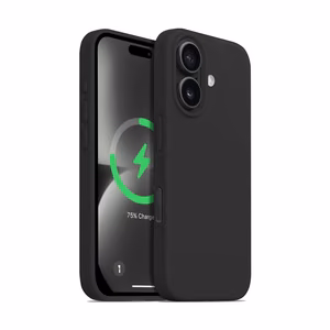 Crong Color Cover Magnetic MagSafe vāciņš ierīcei iPhone 16, melns