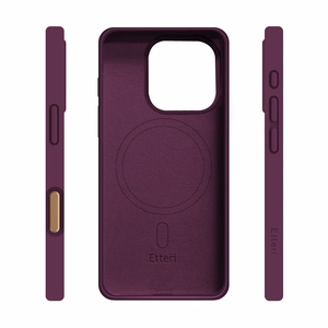 Etteri Silicone Mag maciņš iPhone 16 Pro Max 6,9 collu, tumšā ķiršu krāsā