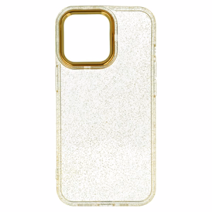 Tel Protect Gold Glitter maciņš iPhone 14 zelta