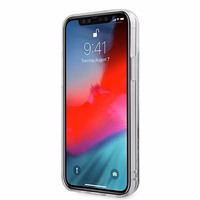 Guess GUHCP12LGLVSBL iPhone 12 Pro Max 6.7" zils/zils cietais apvalks Spīdumi Vintage Script