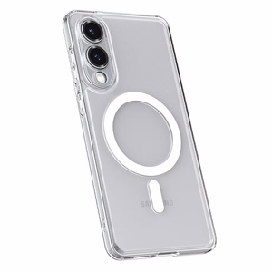 Чехол Spigen Ultra Hybrid Mag совместимый с MagSafe для Samsung S25 Edge прозрачный белый