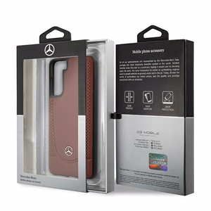 Mercedes Urban Line apvalks Samsung Galaxy S21+ - Sarkans