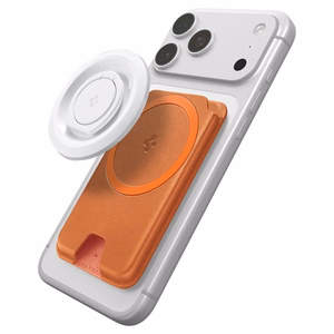 Spigen Valentinus MagFit+ MagSafe magnētiskais karšu maciņš tālrunim – oranžs