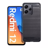 CARBON viedtālruņa apvalks XIAOMI Redmi 12 4G / Redmi 12 5G melns
