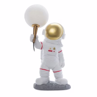 Mēness galda lampa ASTRONAUTS stāvošs Art Deco (modelis 1) AMTL