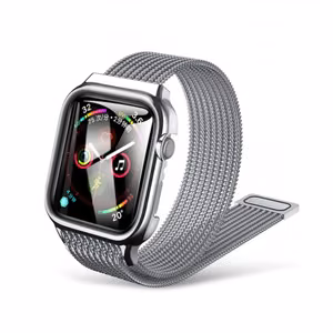 Siksniņa USAMS ZB068 nerūsējošais tērauds iWatch Series 44mm sudrabs