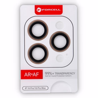 Forcell Premium rūdīts kameras lēcas stikls – iPhone 16 Pro / 16 Pro Max tuksneša titāna krāsā