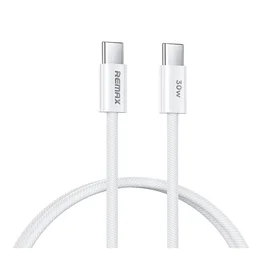 USB kabelis Remax RC-C010 USB-C uz USB-C 30W 1.0m, balts