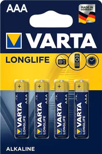 VARTA alkaliskās baterijas R3 (AAA) Longlife 4 gab.