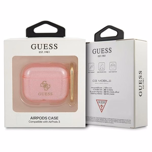 Guess GUA3UCG4GP чехол AirPods 3 розовый/розовый Glitter Collection
