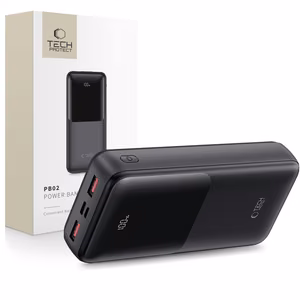 Внешний аккумулятор Tech-Protect PB02 20000mAh 22.5W - чёрный