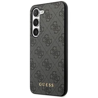 Guess GUHCS23SG4GFGR S23 S911 pelēks/pelēks cietais apvalks 4G Metal Gold Logo