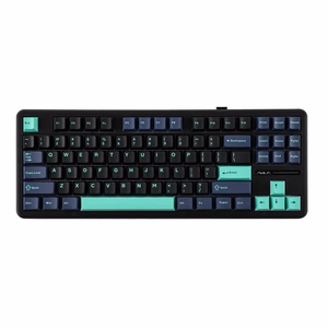 AULA Gasket F87 Pro tastatūra melna ciāna zila GrayWoodV4 RGB