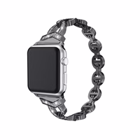Apple Watch siksnas cilpa (f) 42/44/45 dizains 3 - melna (f)