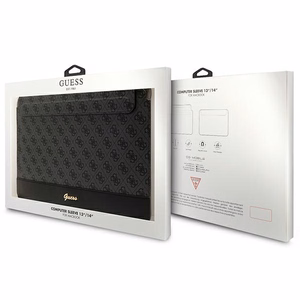 Guess 4G Stripe Metal Logo apvalks 14" klēpjdatoram - melns